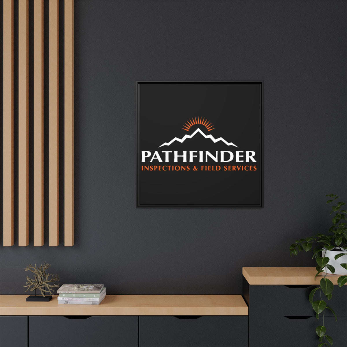 Pathfinder Inspections & Field Services Framed Canvas Wall Art