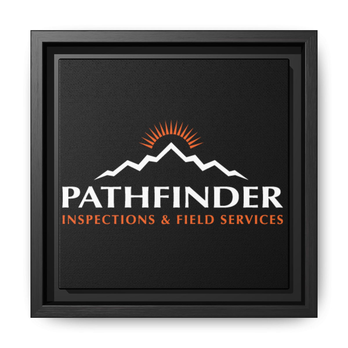 Pathfinder Inspections & Field Services Framed Canvas Wall Art