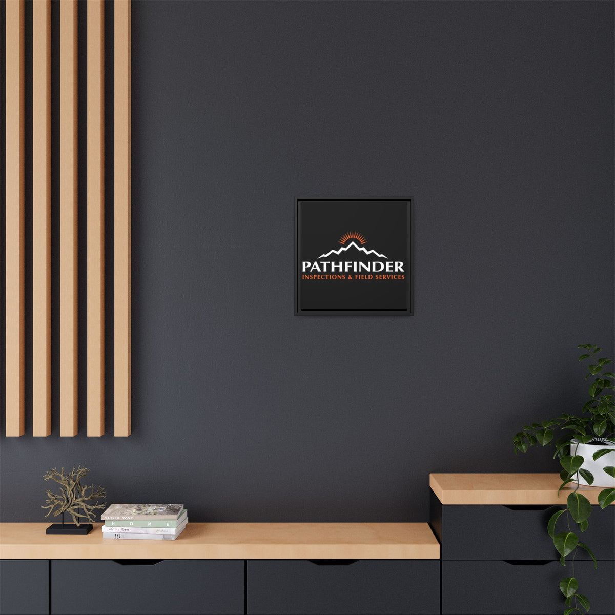 Pathfinder Inspections & Field Services Framed Canvas Wall Art