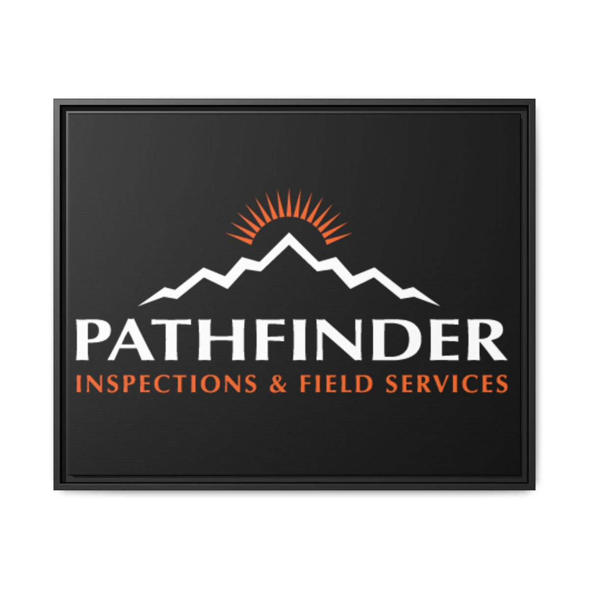 Pathfinder Inspections & Field Services Framed Canvas Wall Art