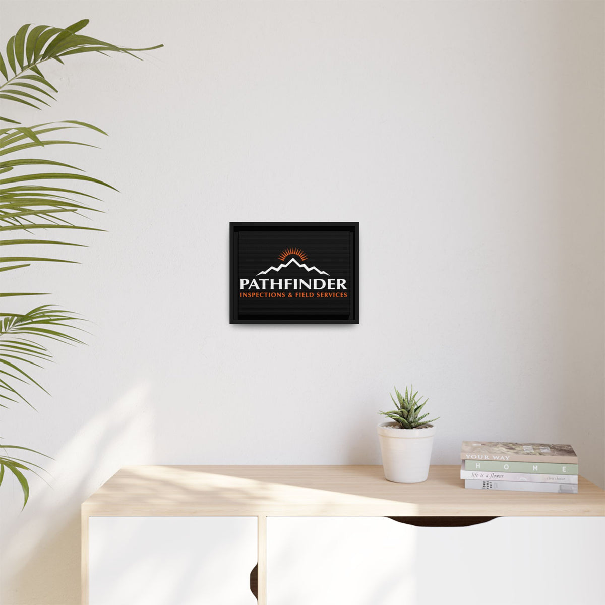 Pathfinder Inspections & Field Services Framed Canvas Wall Art