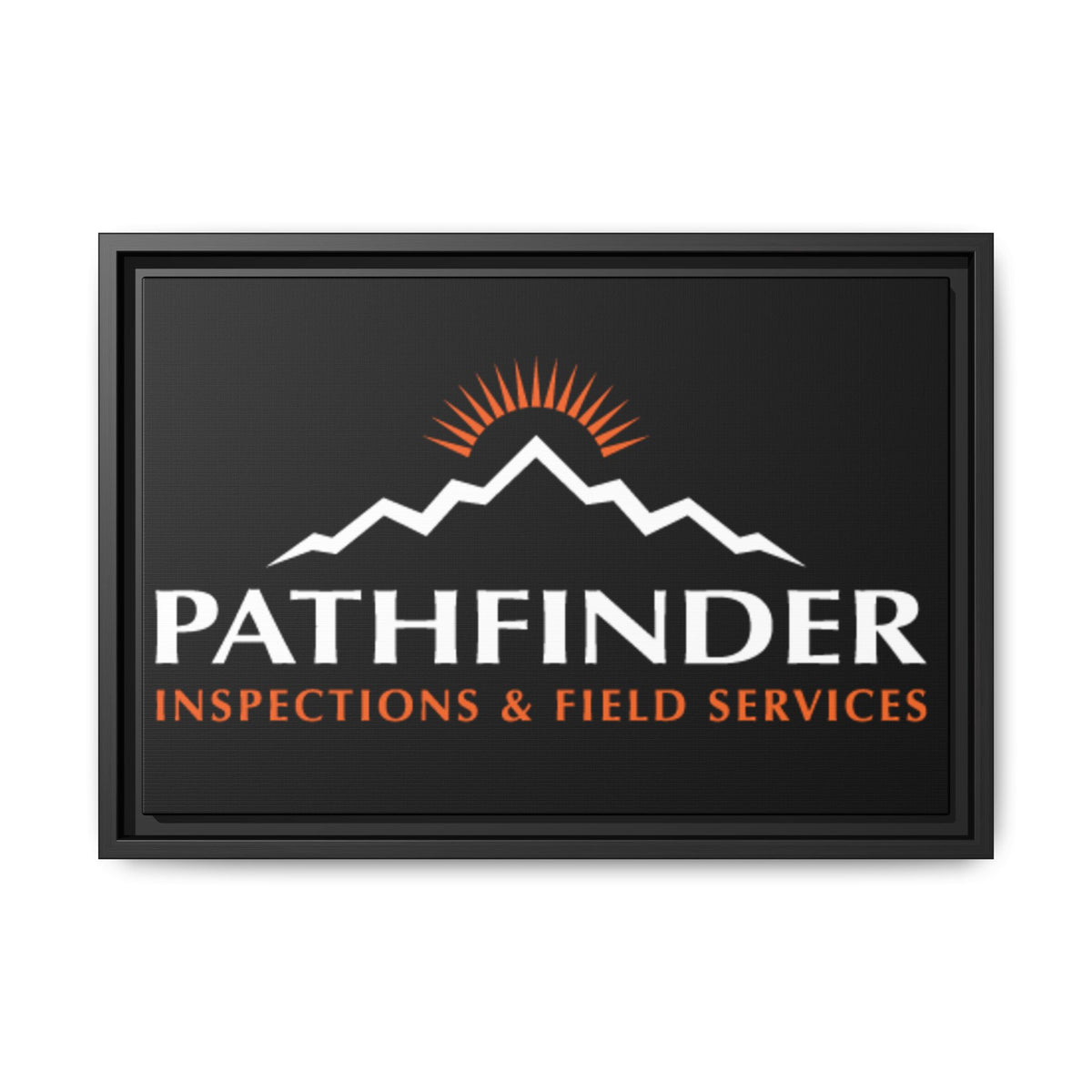 Pathfinder Inspections & Field Services Framed Canvas Wall Art