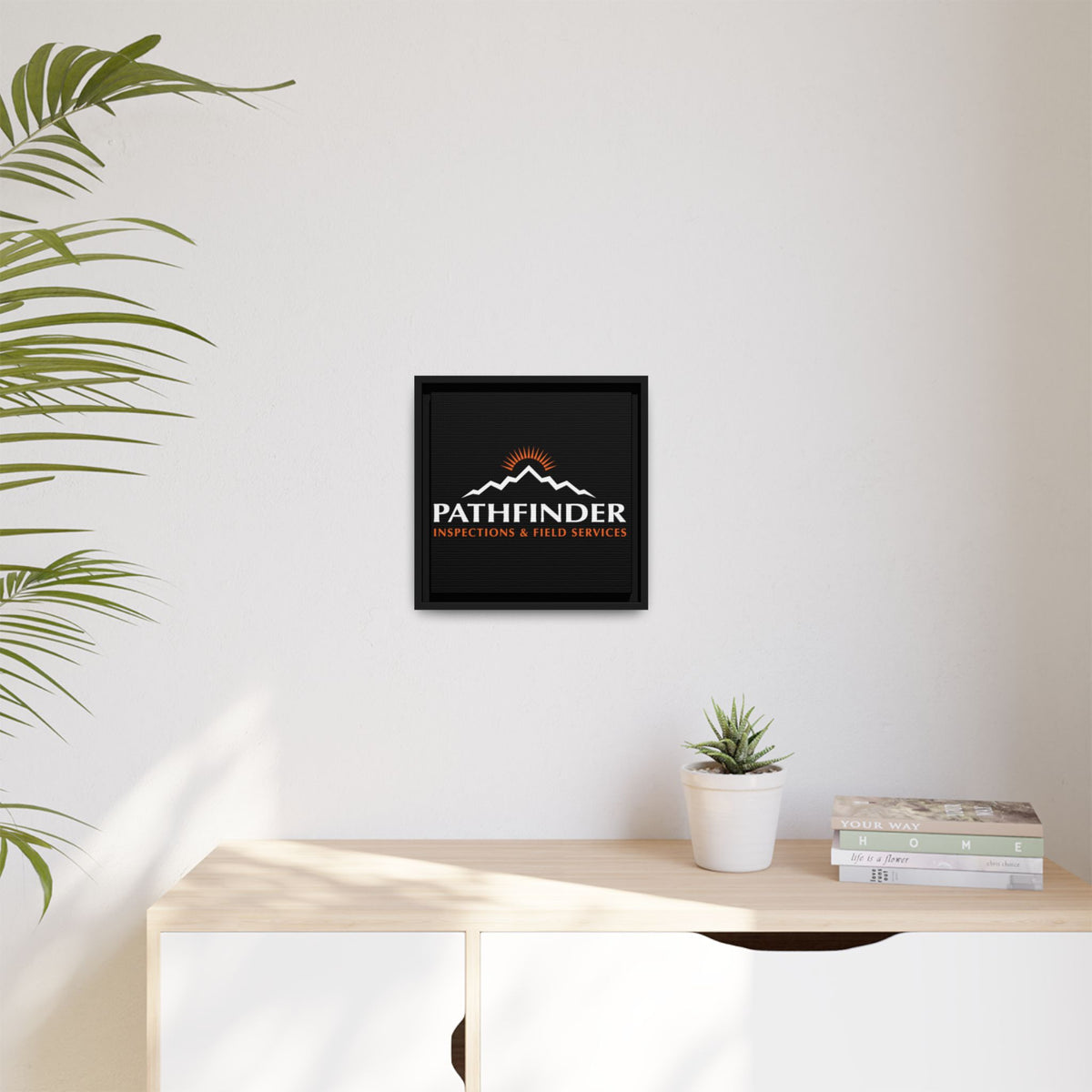 Pathfinder Inspections & Field Services Framed Canvas Wall Art
