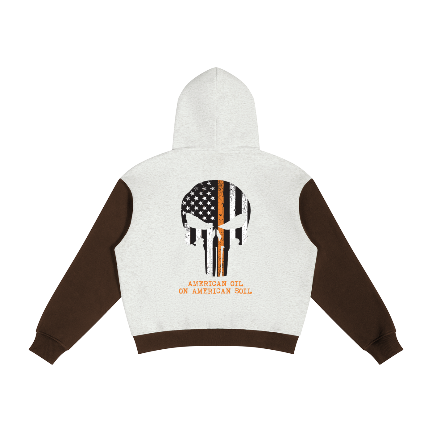 Unisex Color Block Fleece Full Zip Hoodie