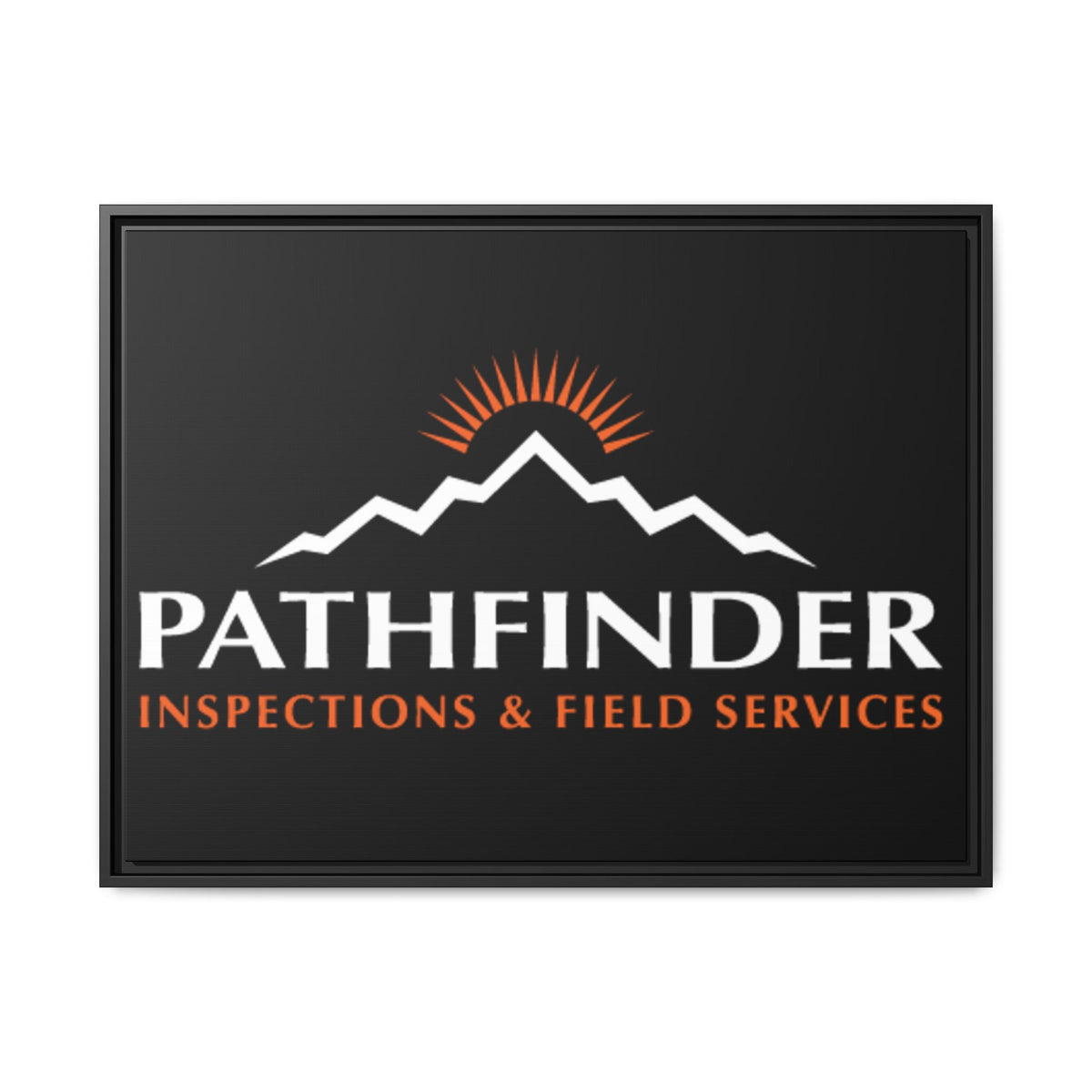 Pathfinder Inspections & Field Services Framed Canvas Wall Art