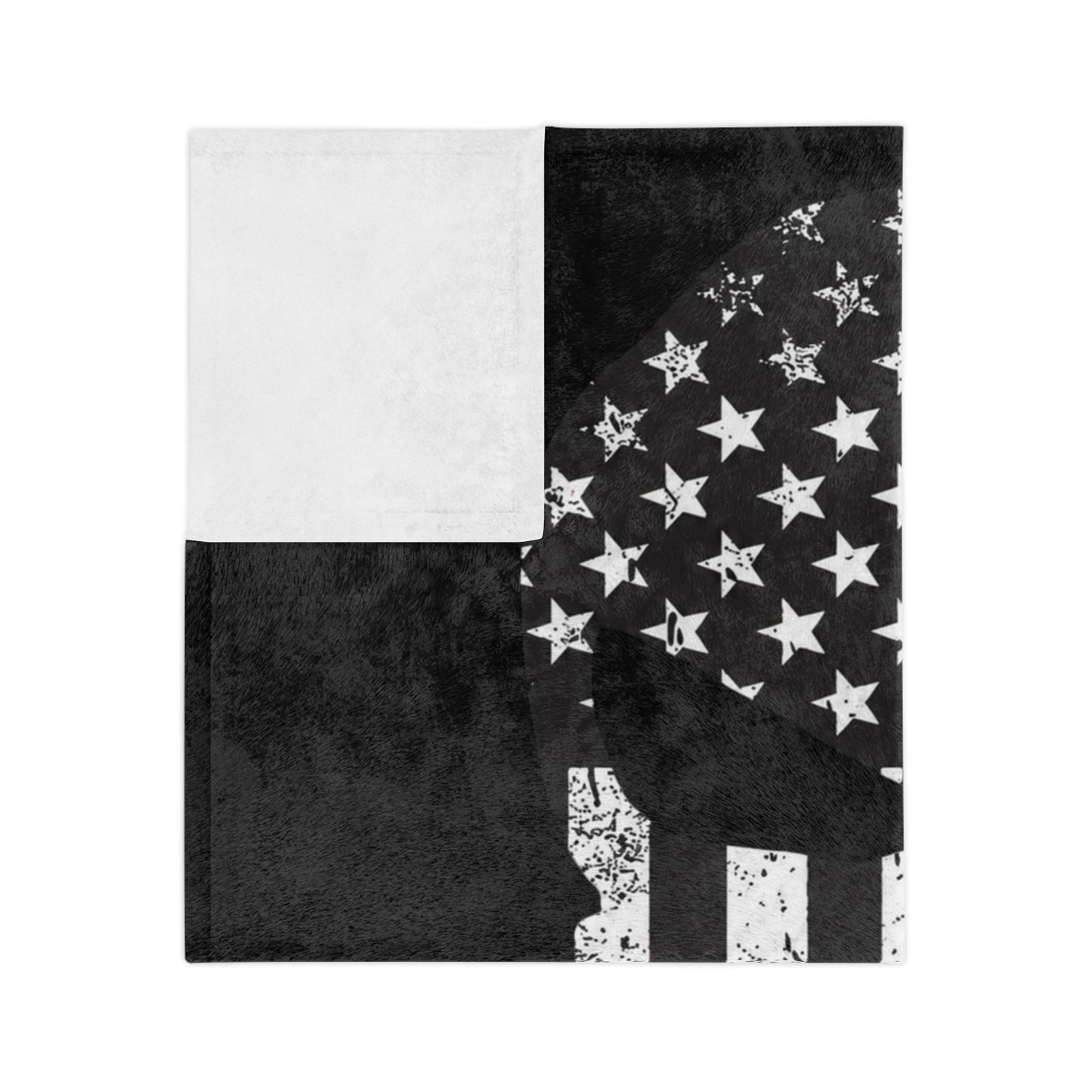 Velveteen Blanket — "American Oil on American Soil" Purple Ribbon Support Throw