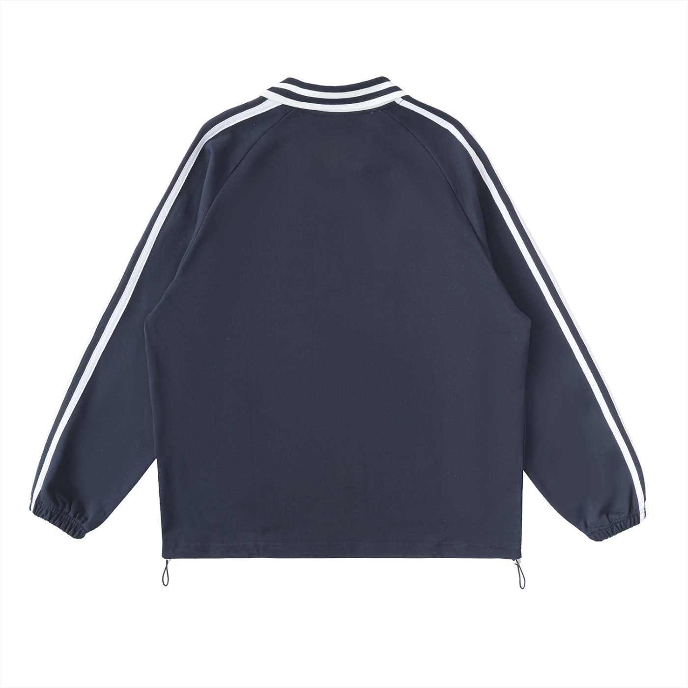 Pathfinder Contrast Striped Lapel Collar Sweatshirt